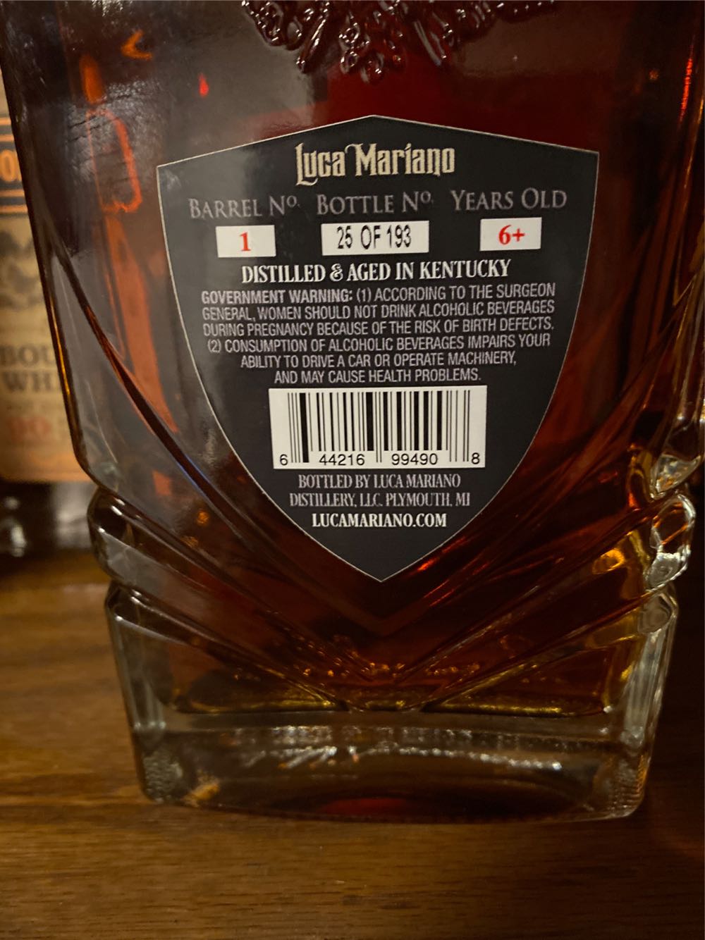 Luca Mariano  alcohol collectible [Barcode 644216994908] - Main Image 3