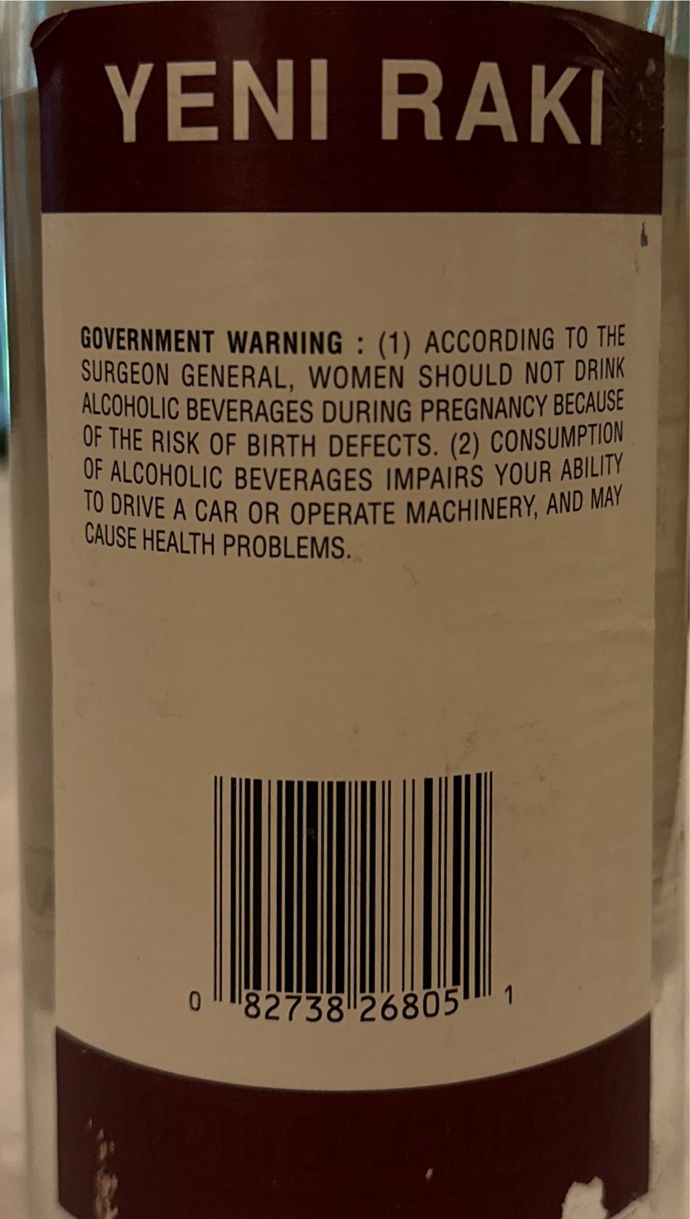 Yeni Raki - Turkish Specialty (700 mL) alcohol collectible [Barcode 8697530200103] - Main Image 2