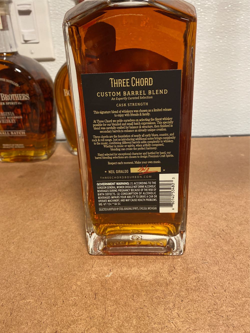 Three Chord  alcohol collectible [Barcode 680140534803] - Main Image 3