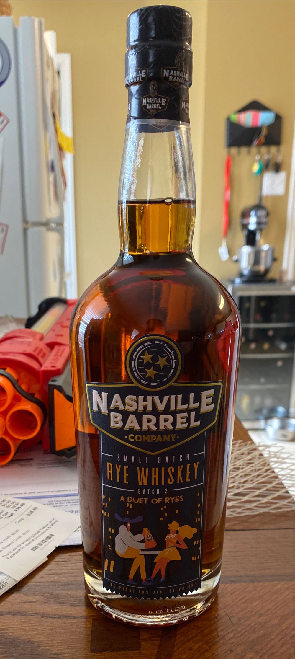 Nashville Barrel Rye Whiskey  alcohol collectible [Barcode 860003391938] - Main Image 2