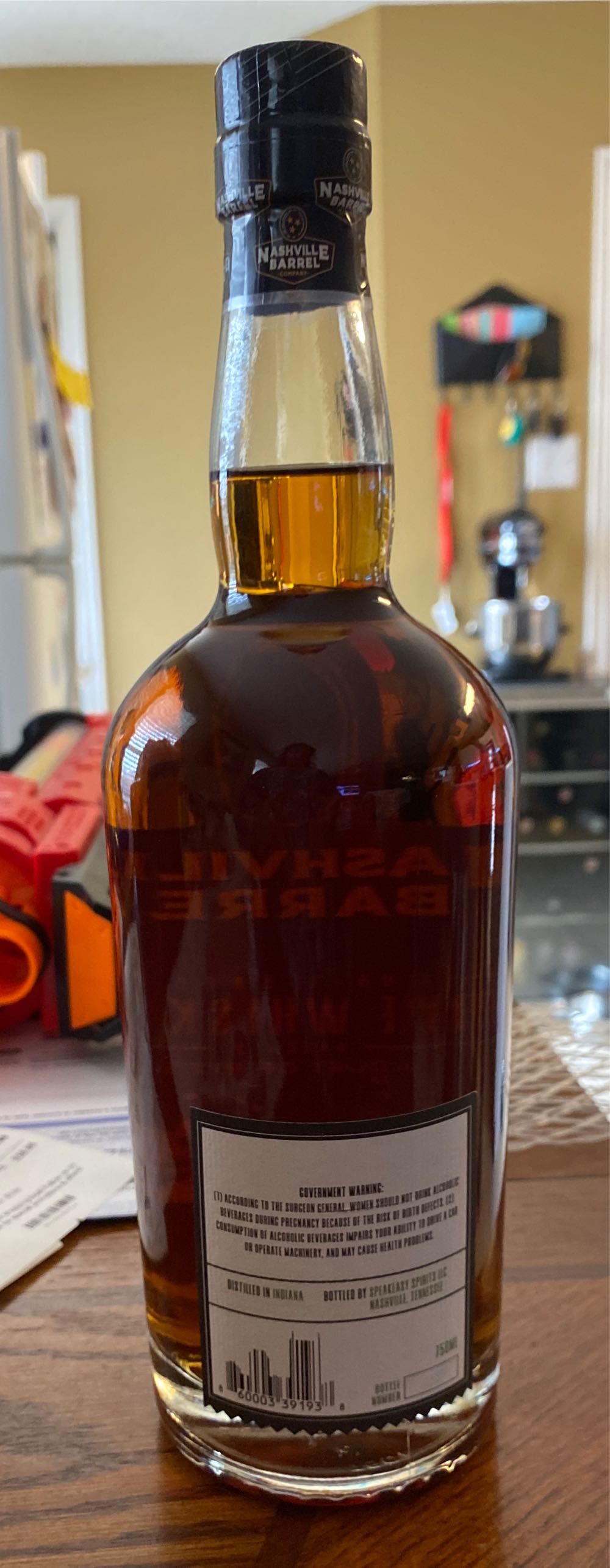 Nashville Barrel Rye Whiskey  alcohol collectible [Barcode 860003391938] - Main Image 3