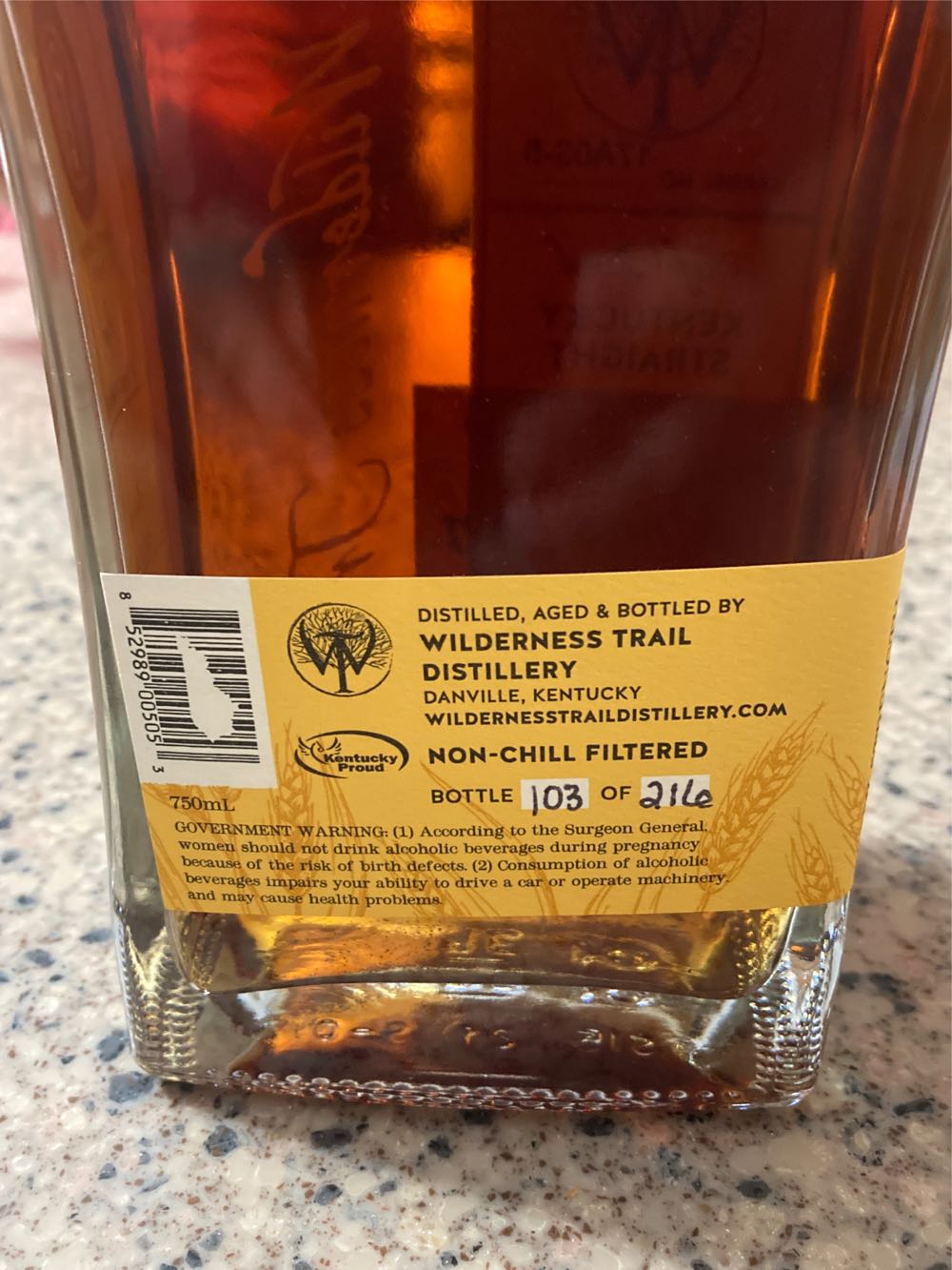 Wilderness Trail Family Reserve - Wilderness Trail Distillery (750mL) alcohol collectible [Barcode 852989005053] - Main Image 3