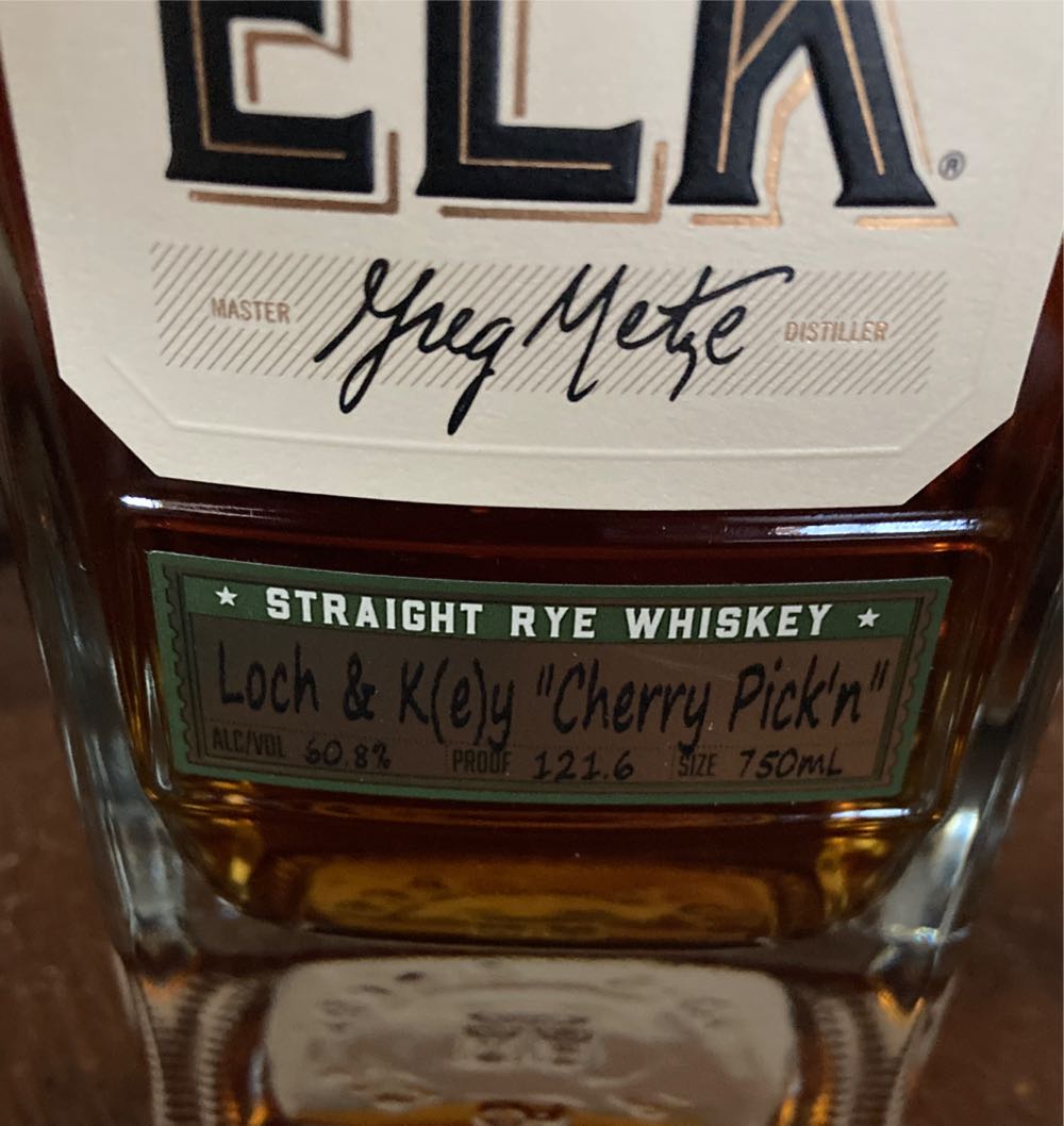 Old Elk Straight Rye L&K Cherry Picken - Old Elk Distillery (750 mL) alcohol collectible [Barcode 852045007267] - Main Image 2