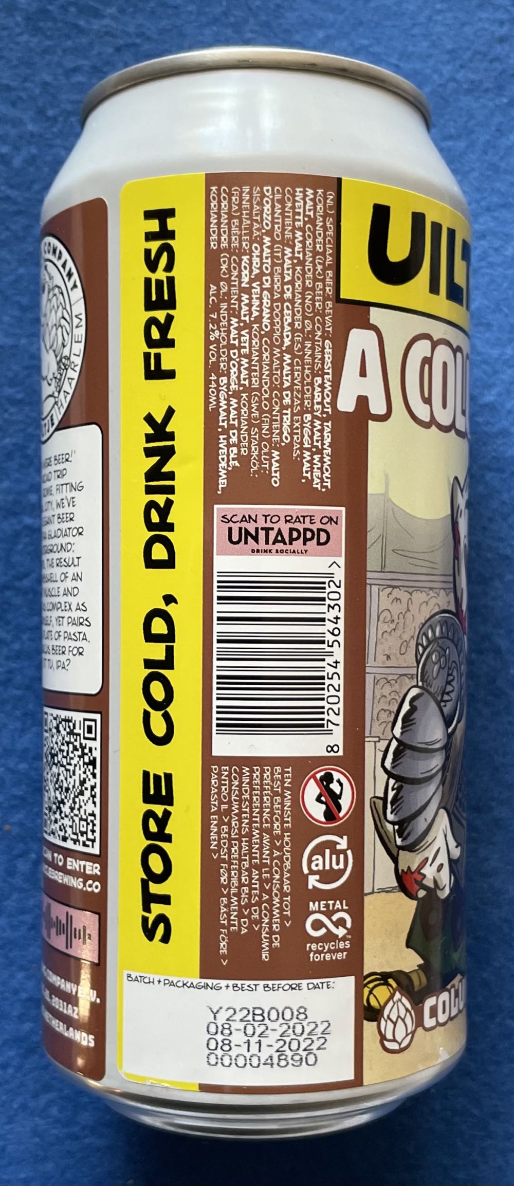 A Columbus Colosseum - Uiltje Brewing Company (440 mL) alcohol collectible [Barcode 8720254564302] - Main Image 4