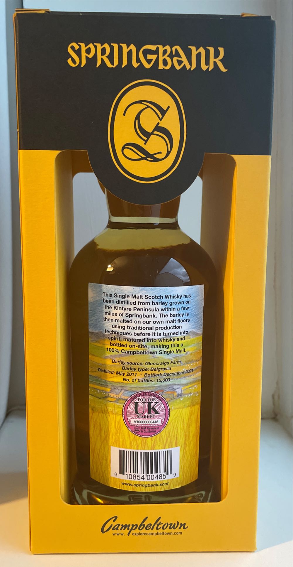 Springbank Local Barley 10yo - Springbank (700 mL) alcohol collectible [Barcode 610854004859] - Main Image 4