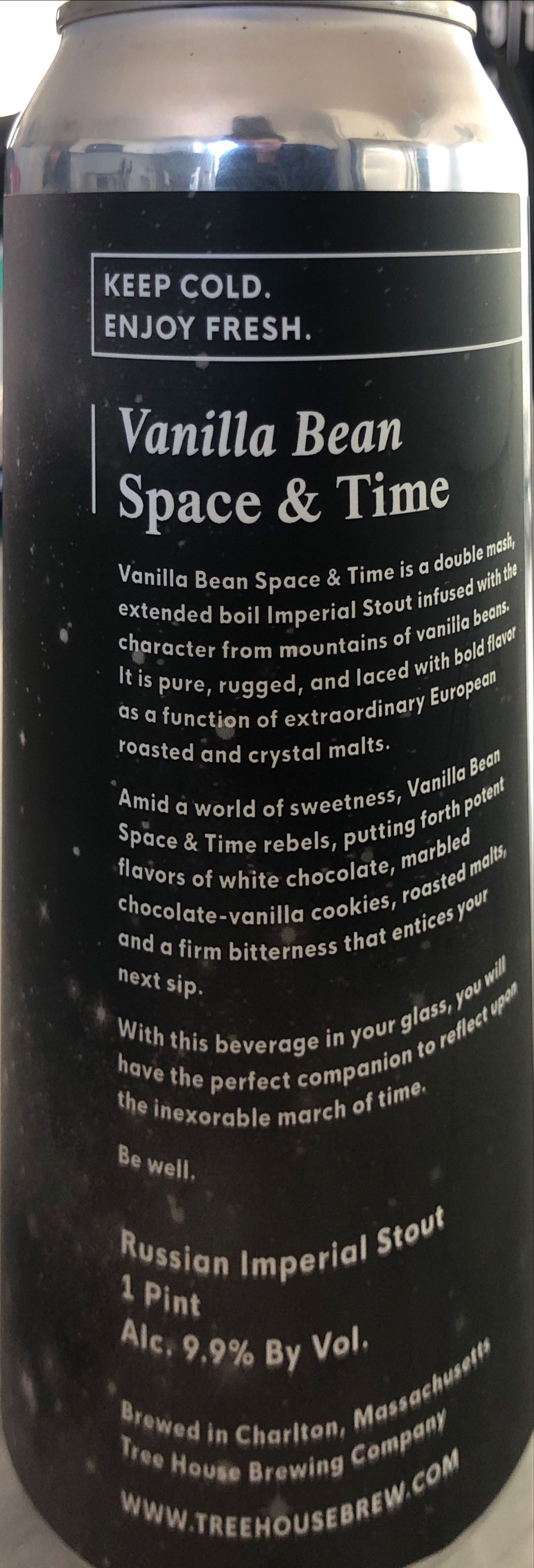 Vanilla Bean Space & Time - Tree House Brewing Company alcohol collectible - Main Image 2