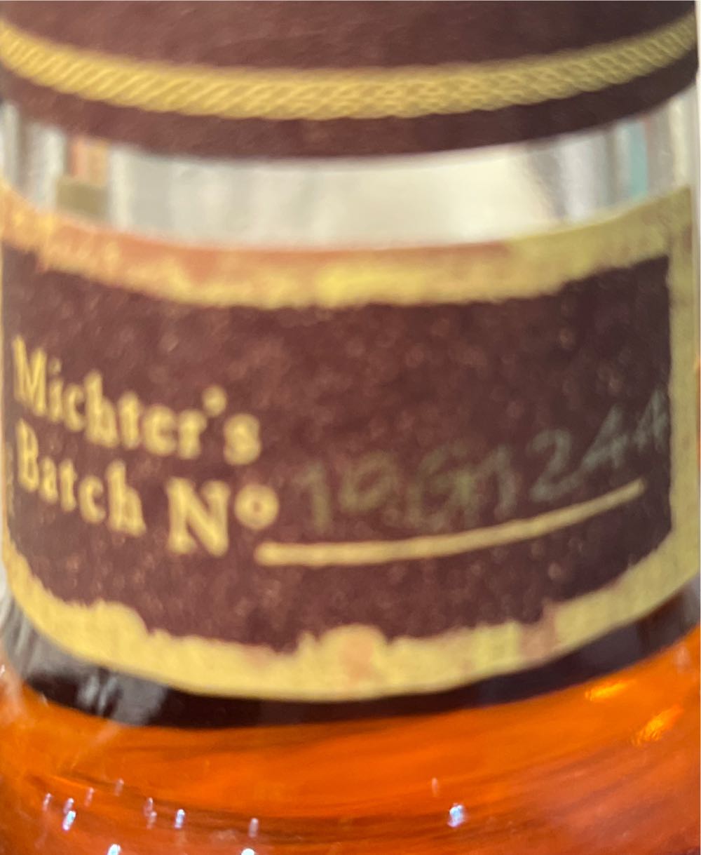Michter’s Toasted Barrel Sour Mash Signed By The Distiller - Michter’s Distillery LLC (750 mL) alcohol collectible [Barcode 039383011464] - Main Image 2