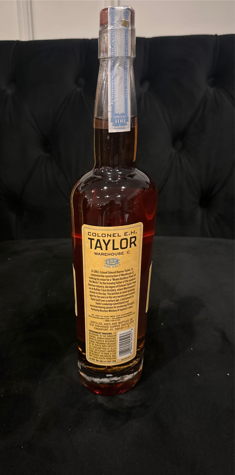 Colonel E. H. Taylor Warehouse C 2021 - Old Fashioned Copper Distillery (750 mL) alcohol collectible [Barcode 088004045258] - Main Image 2