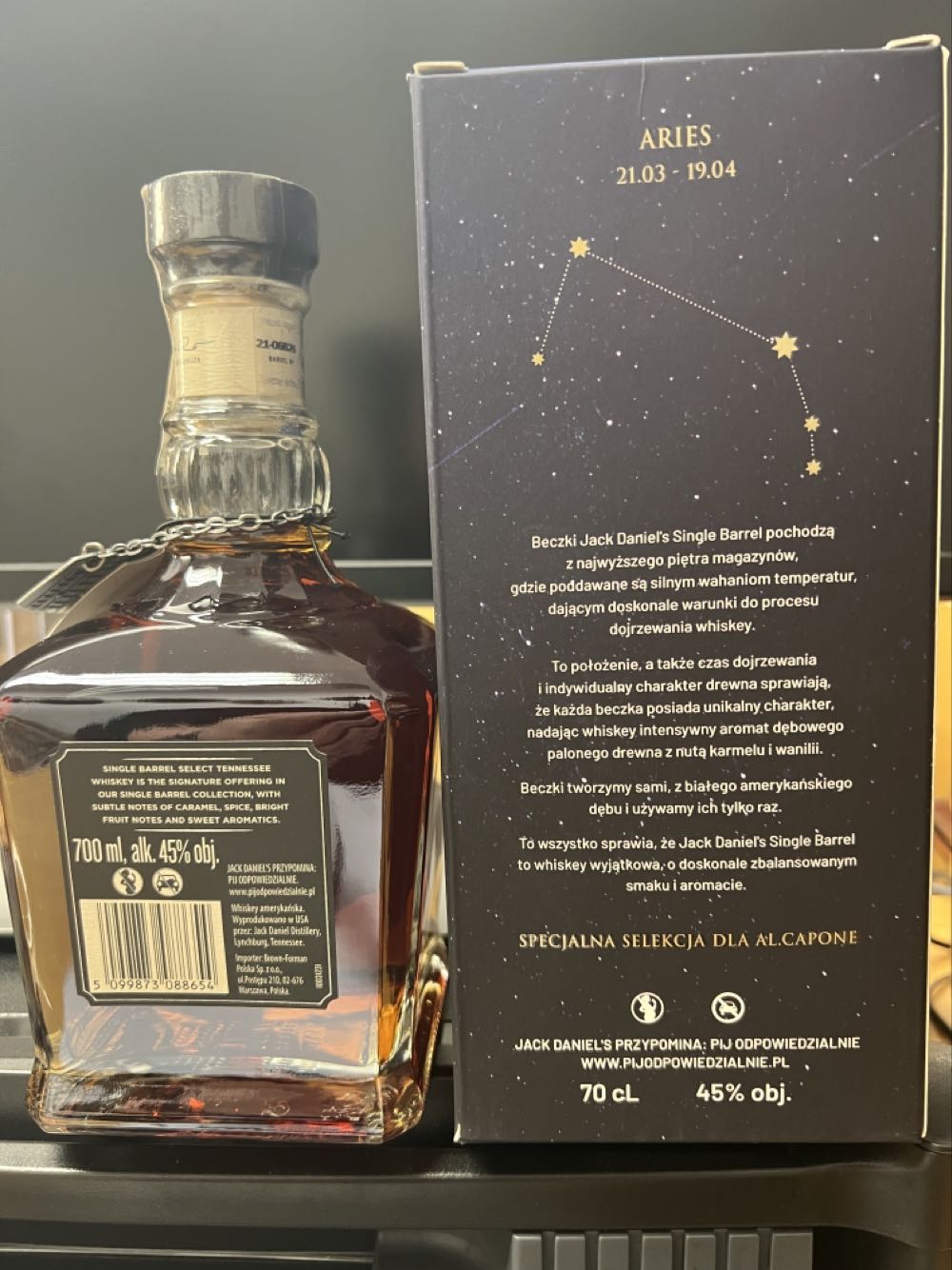 Zodiac Aries 2021 Poland - Jack Daniel’s Distillery, Lynchburg, TN (700 mL) alcohol collectible - Main Image 3