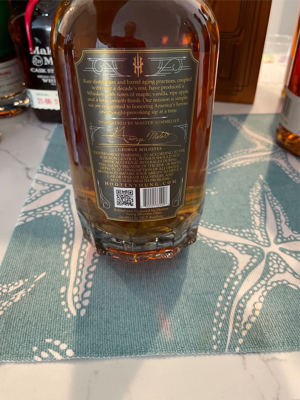 Hooten Young 12 Year - MGP Indiana, Formerly Seagrams (750 mL) alcohol collectible [Barcode 600025331006] - Main Image 2