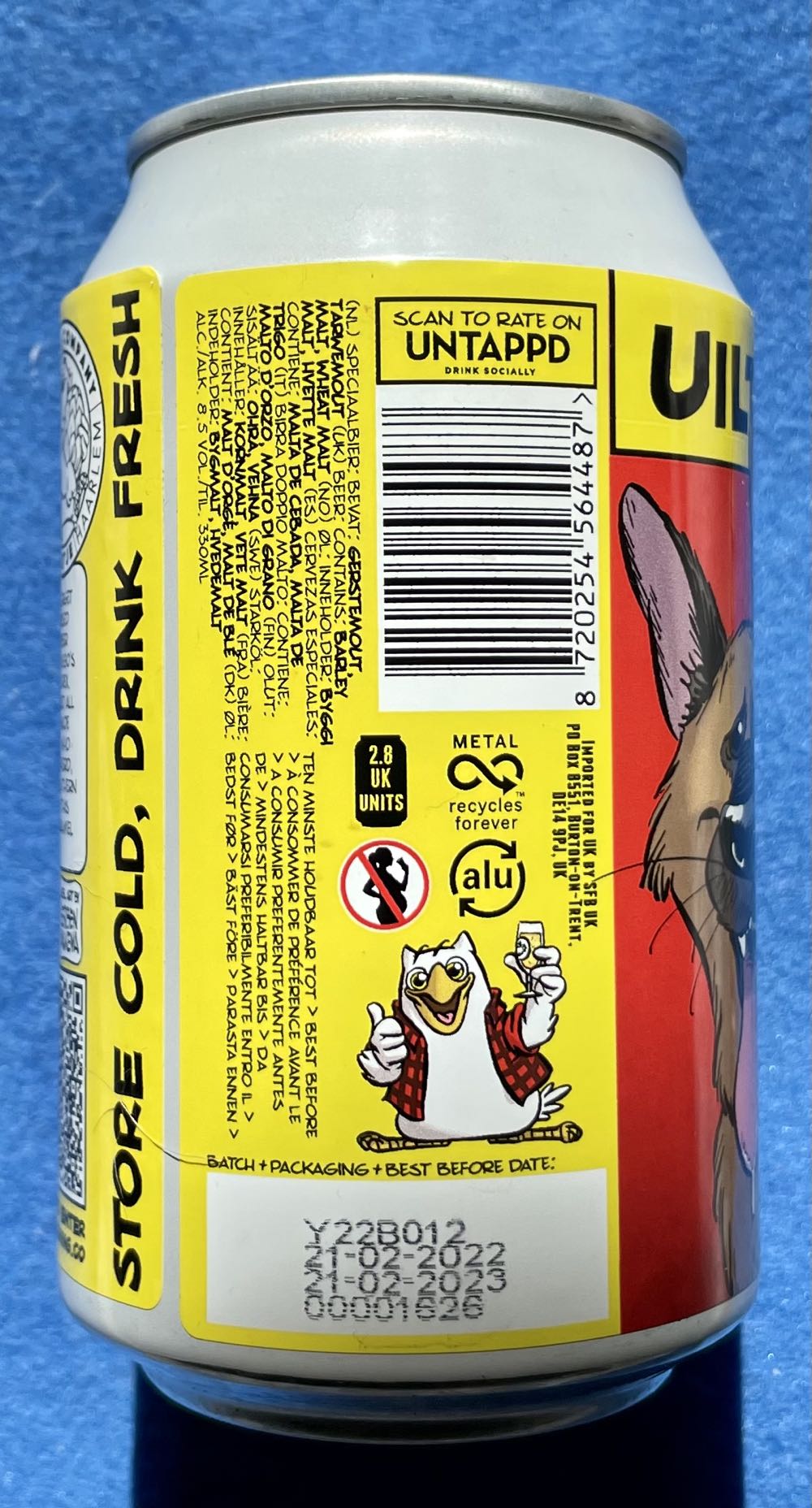 Commissaris Rex - Uiltje Brewing Company (330 mL) alcohol collectible [Barcode 8720254564487] - Main Image 4