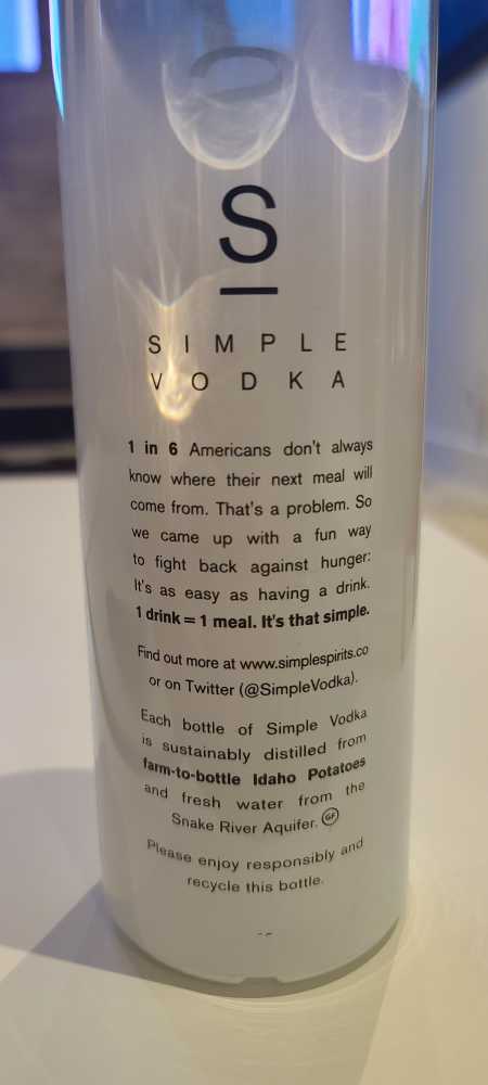 Simple - Dislilled Resources, Inc. (750 mL) alcohol collectible [Barcode 859650006005] - Main Image 2