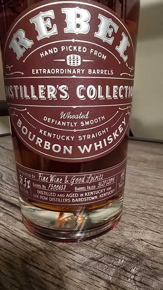 Rebel Distiller’s Collection Kentucky Straight Bourbon - Lux Row Distillers (750 mL) alcohol collectible - Main Image 3