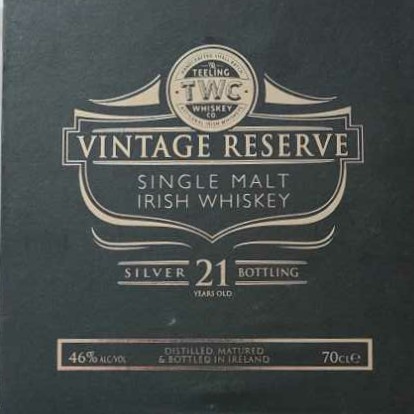 Teeling Silver Reserve 21 Year Old - The Teeling Whiskey Co. (.7 L) alcohol collectible [Barcode 5391523270045] - Main Image 2