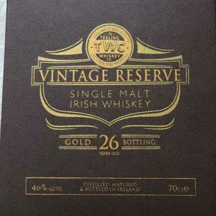 Teeling Vintage Reserve 26 Year - The Teeling Whiskey Co. (.7 L) alcohol collectible [Barcode 5391523270182] - Main Image 2