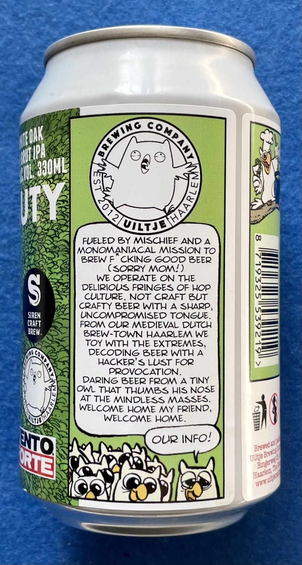 American Beauty - Uiltje Brewing Company (330 mL) alcohol collectible [Barcode 8719325539219] - Main Image 3