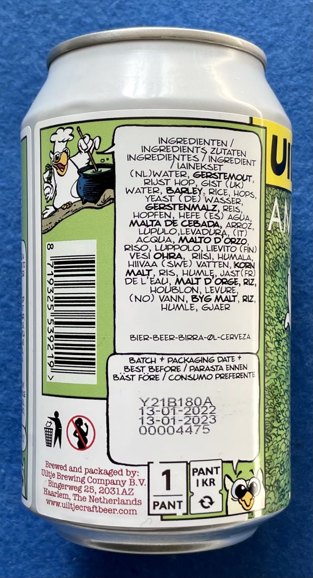 American Beauty - Uiltje Brewing Company (330 mL) alcohol collectible [Barcode 8719325539219] - Main Image 4