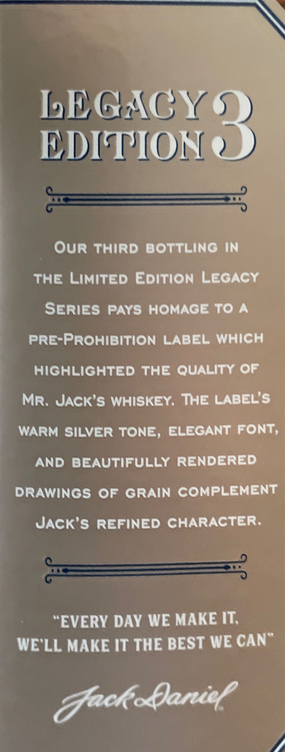 Jack Daniels Legacy 3 - Jack Daniel‘s Distillery (1 L) alcohol collectible [Barcode 5099873018552] - Main Image 3