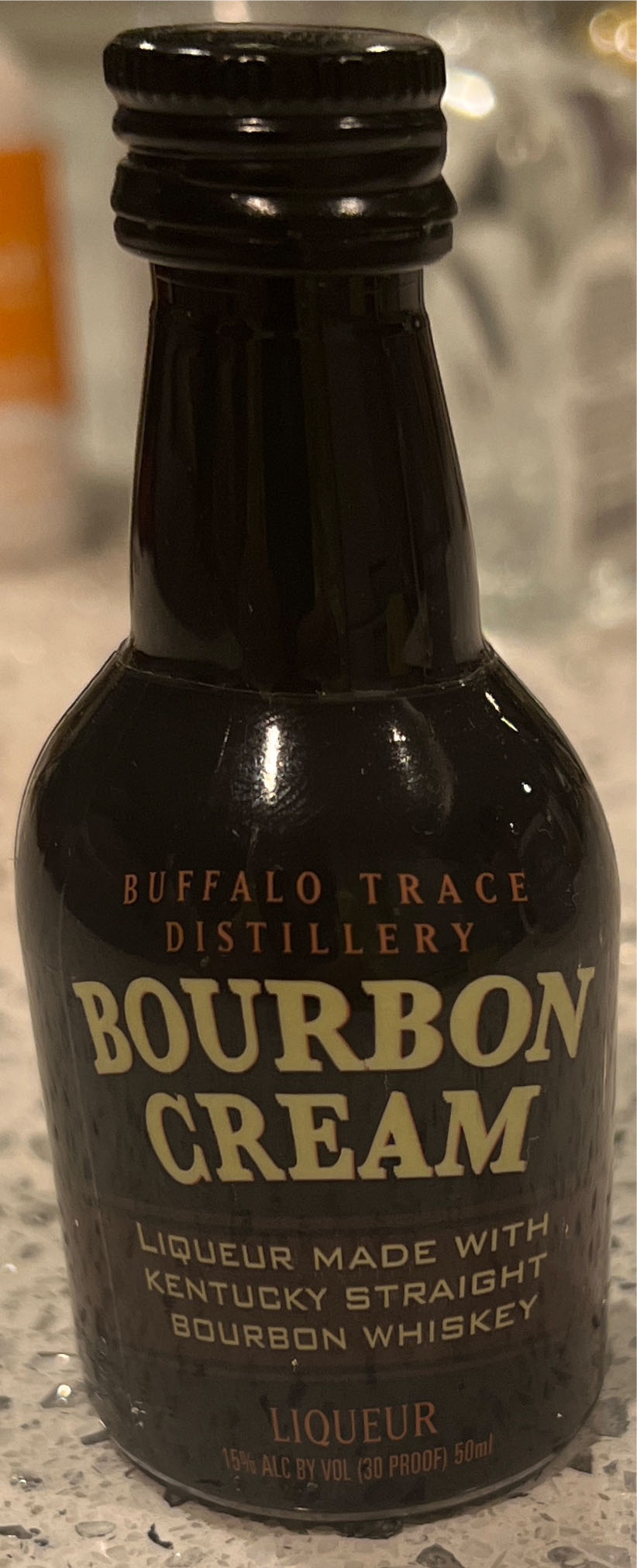 Buffalo Trace Bourbon Cream - Buffalo Trace Distillery (50mL) alcohol collectible [Barcode 088004034757] - Main Image 2