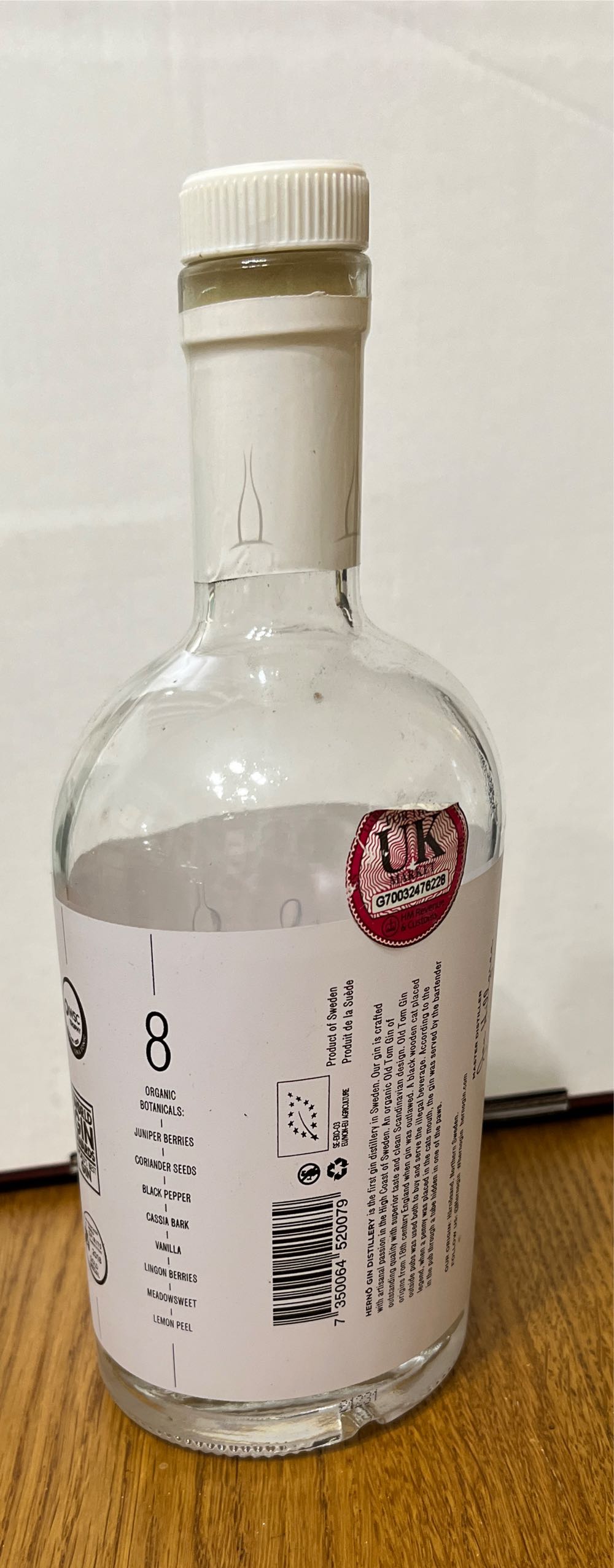 Herono Old Tom Gin - Hernö Brenneri AB (500 mL) alcohol collectible [Barcode 7350064520079] - Main Image 2