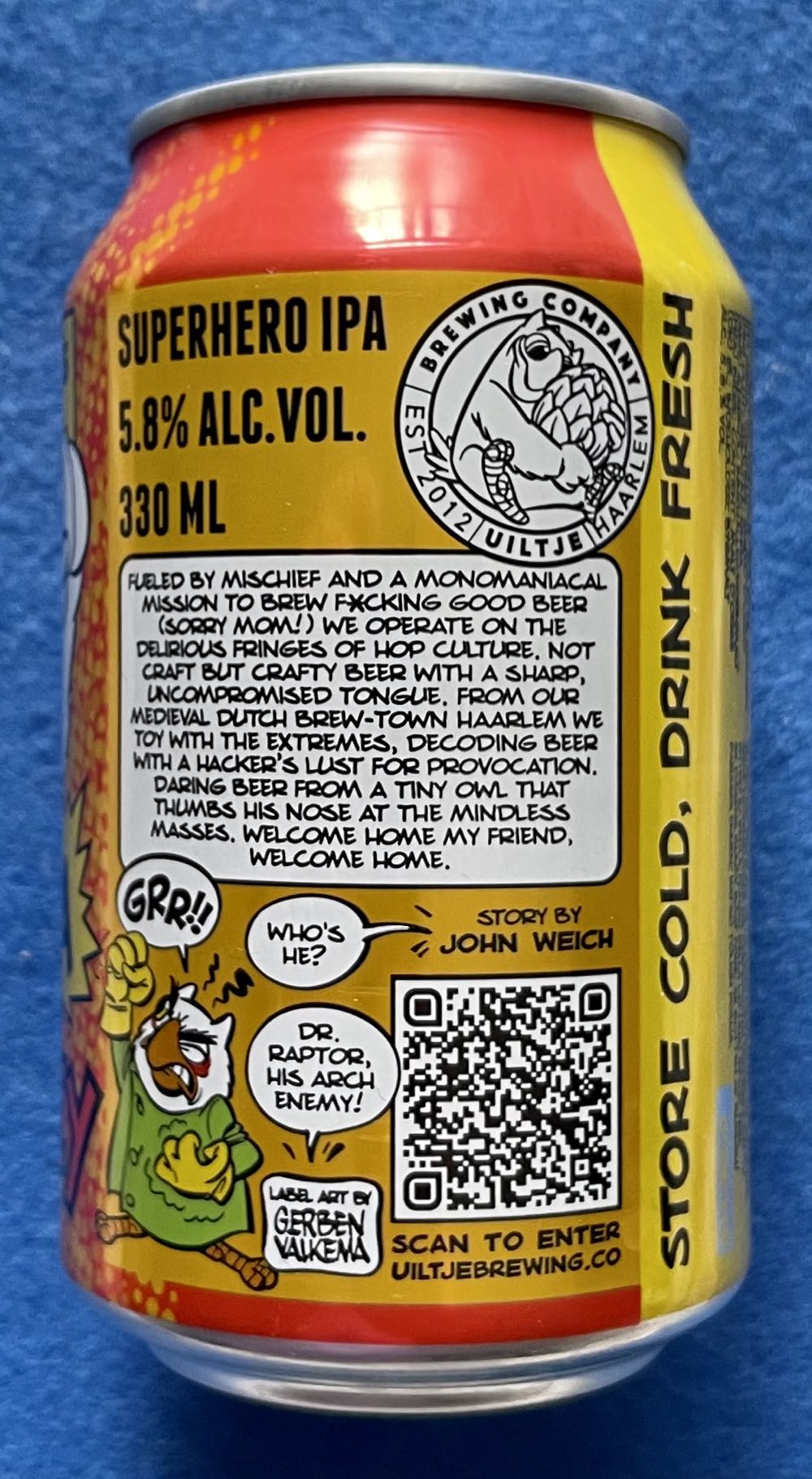 Bird Of Prey - Uiltje Brewing Company (330 mL) alcohol collectible [Barcode 8719325257496] - Main Image 3