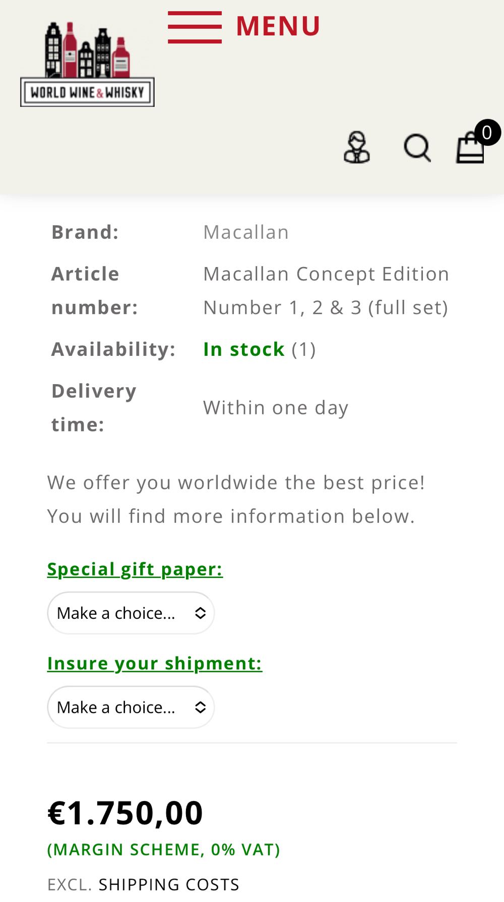 MACALLAN Concept N3 2020 Highland Single Malt Scotch Whisky - The Macallan Distillery (700 mL) alcohol collectible [Barcode 5010314309961] - Main Image 4