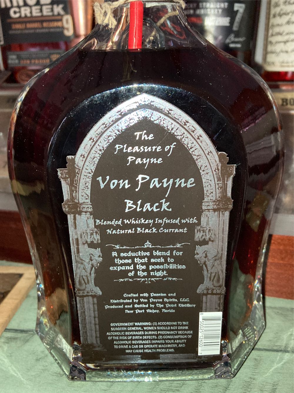 Von Payne Black V Gargoyle - Von Payne Spirits (750 mL) alcohol collectible [Barcode 850025126007] - Main Image 2
