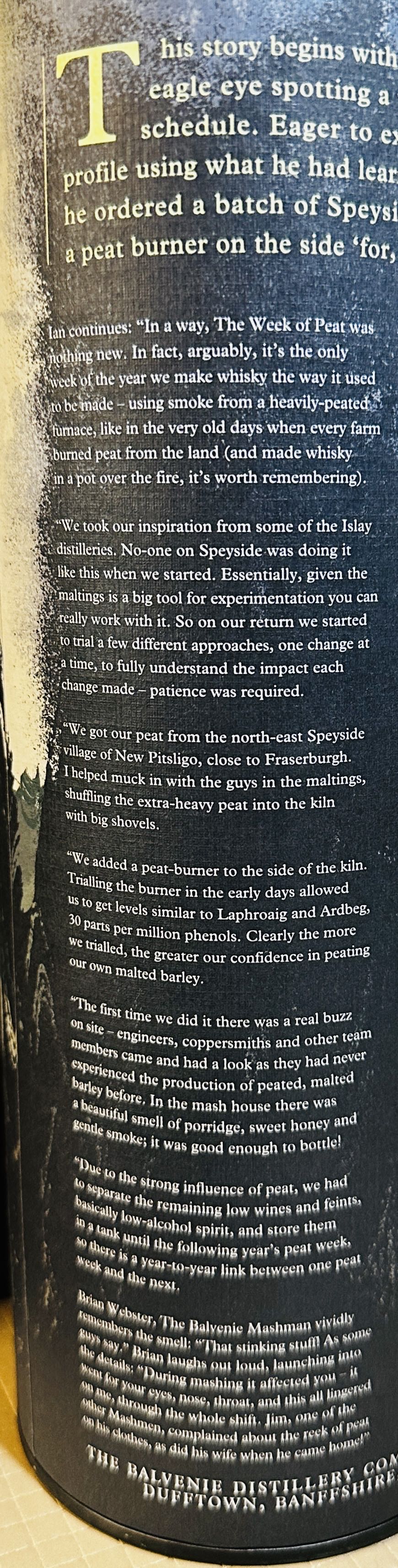 Balvenie Caribbean Cask 14 Year Empty With All Add Ons In Pictures Aw1622a - Balvenie Distillery (750 mL) alcohol collectible [Barcode 083664874149] - Main Image 3