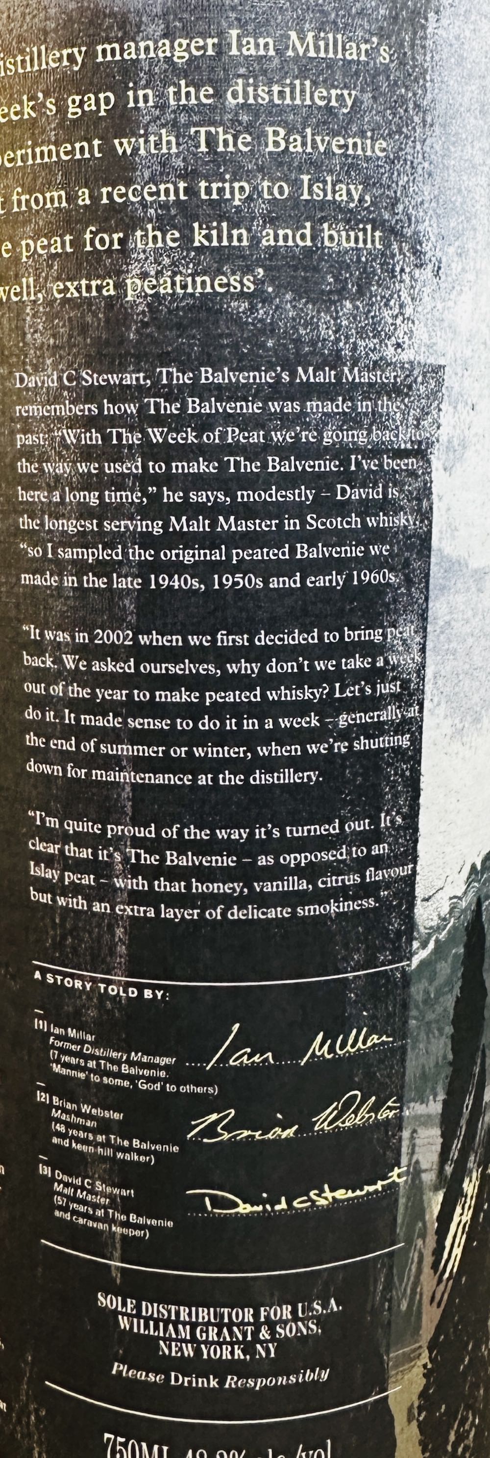 Balvenie Caribbean Cask 14 Year Empty With All Add Ons In Pictures Aw1622a - Balvenie Distillery (750 mL) alcohol collectible [Barcode 083664874149] - Main Image 4