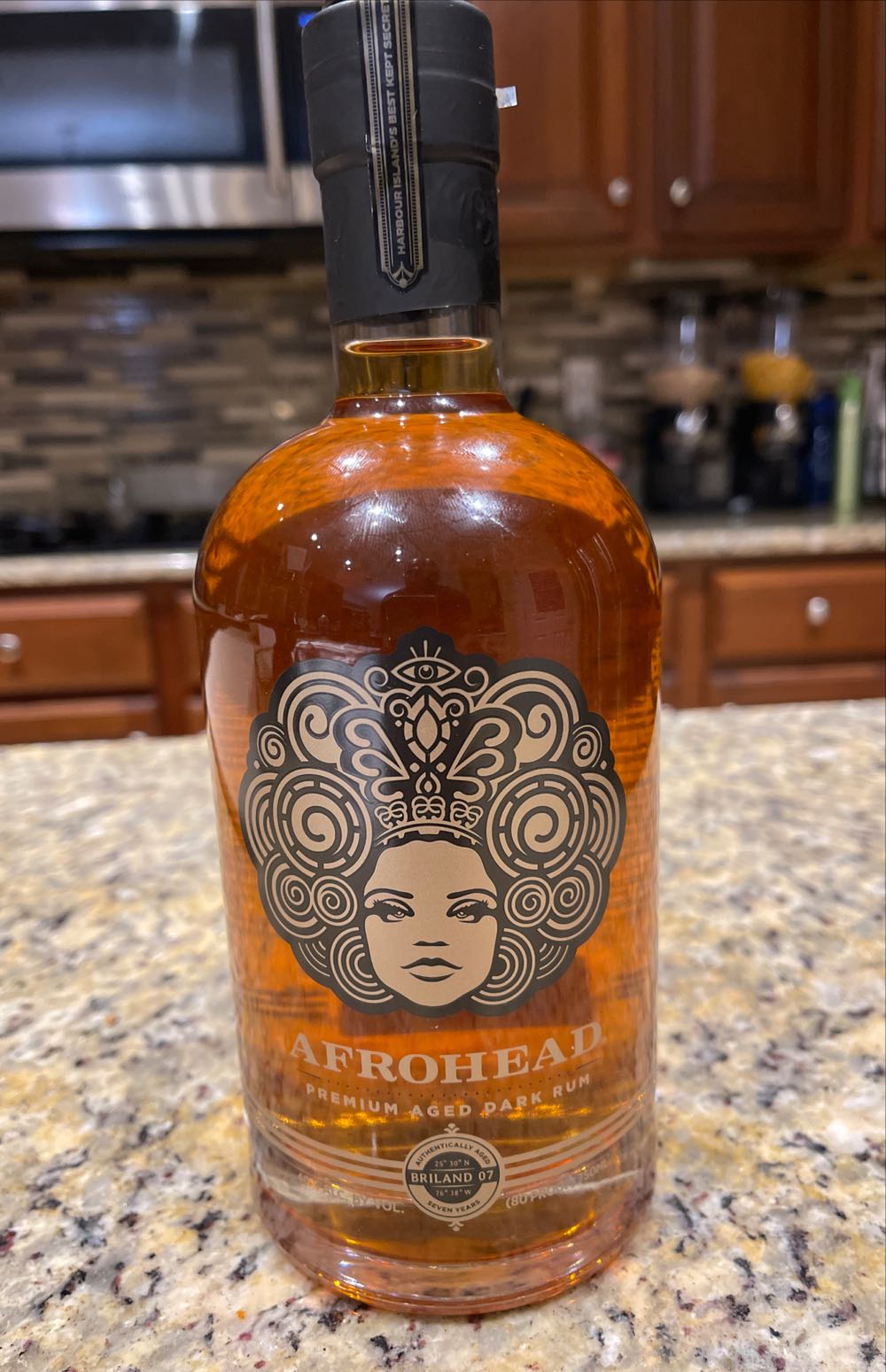 Afrohead Rum Premium Aged Dark Rum  (750 mL) alcohol collectible [Barcode 866903000000] - Main Image 2