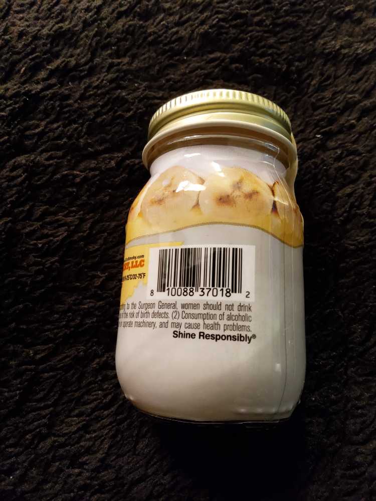 Ole Smoky Moonshine Banana Pudding Cream - Ole Skoky Distillery (50 mL) alcohol collectible [Barcode 810088370182] - Main Image 3
