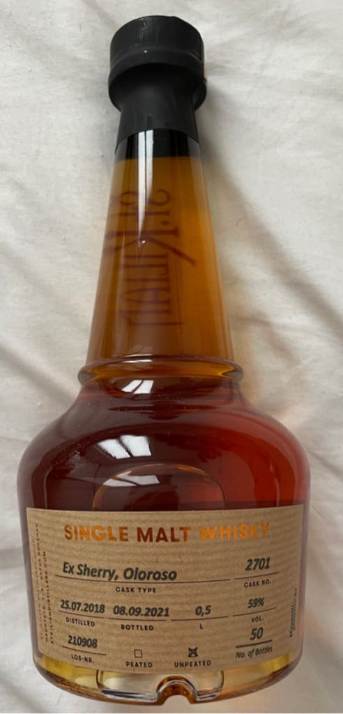 St.Kilian Whisky Z Privat Cask 2701 Ex Sherry Oloroso - St.Kilian (0,5mL) alcohol collectible - Main Image 2
