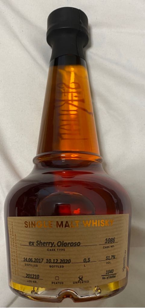 St.Kilian Whisky Online Edition 09 Cask 1086 Ex Sherry Oloroso - St.Kilian (0,5L) alcohol collectible - Main Image 2