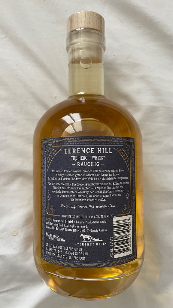 St.Kilian Whisky X Terence Hill Peated 01 - St.Kilian (0,7L) alcohol collectible - Main Image 2