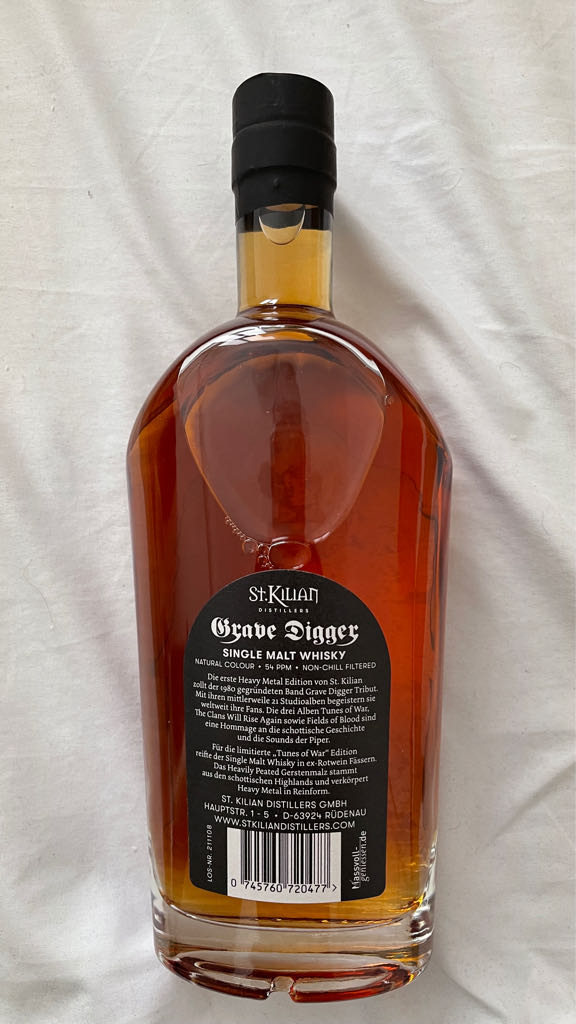 St.Kilian Whisky XX Grave Digger Tunes Of War - St.Kilian (0,7L) alcohol collectible - Main Image 2