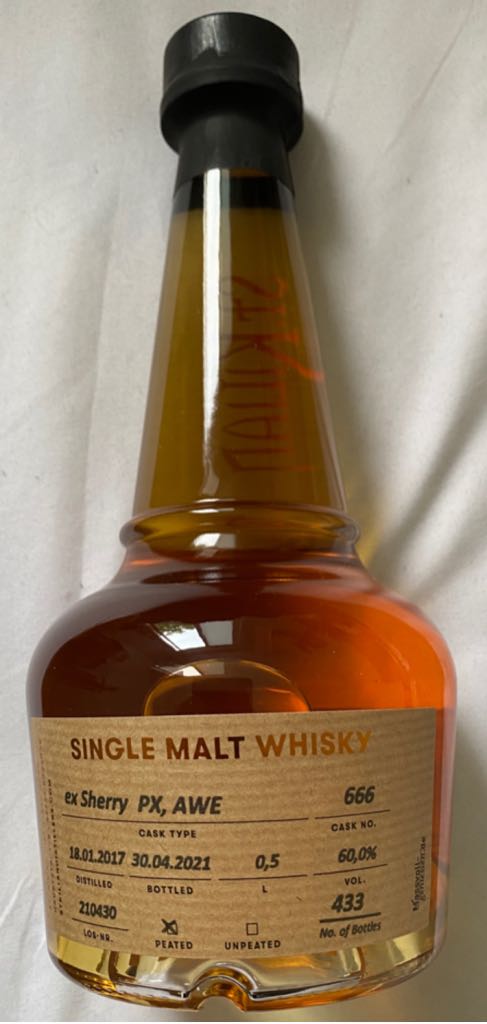 St.Kilian Whisky Z Privat Cask 666 Riegger Whisky - St.Kilian (0,5L) alcohol collectible - Main Image 2