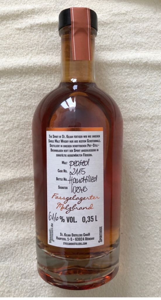 St.Kilian Distillery Only Port Peated Cask 2115 - St.Kilian (0,35mL) alcohol collectible - Main Image 2