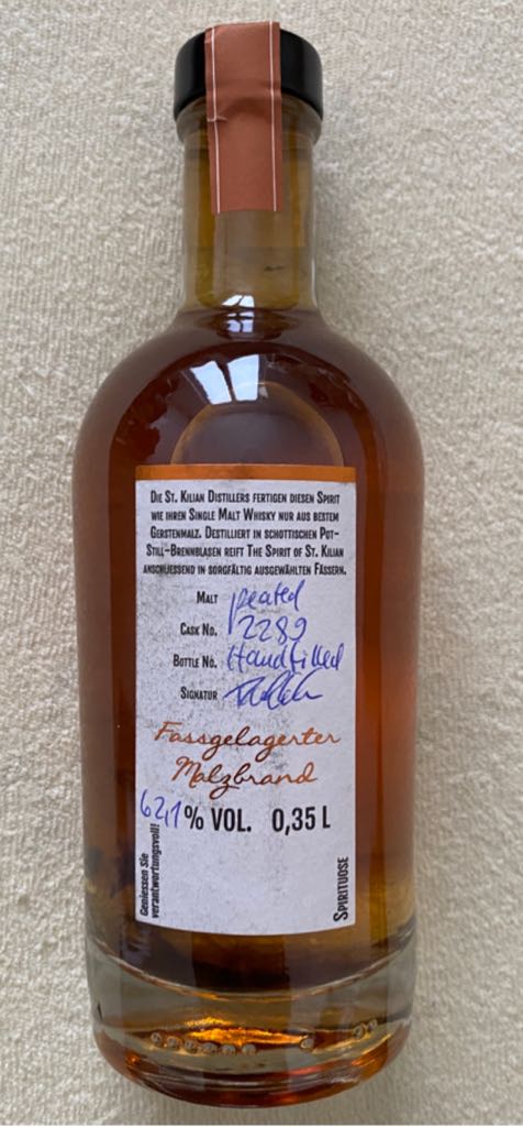 St.Kilian Distillery Only Virgin Oak Cask 2289 - St.Kilian (0,35L) alcohol collectible - Main Image 2