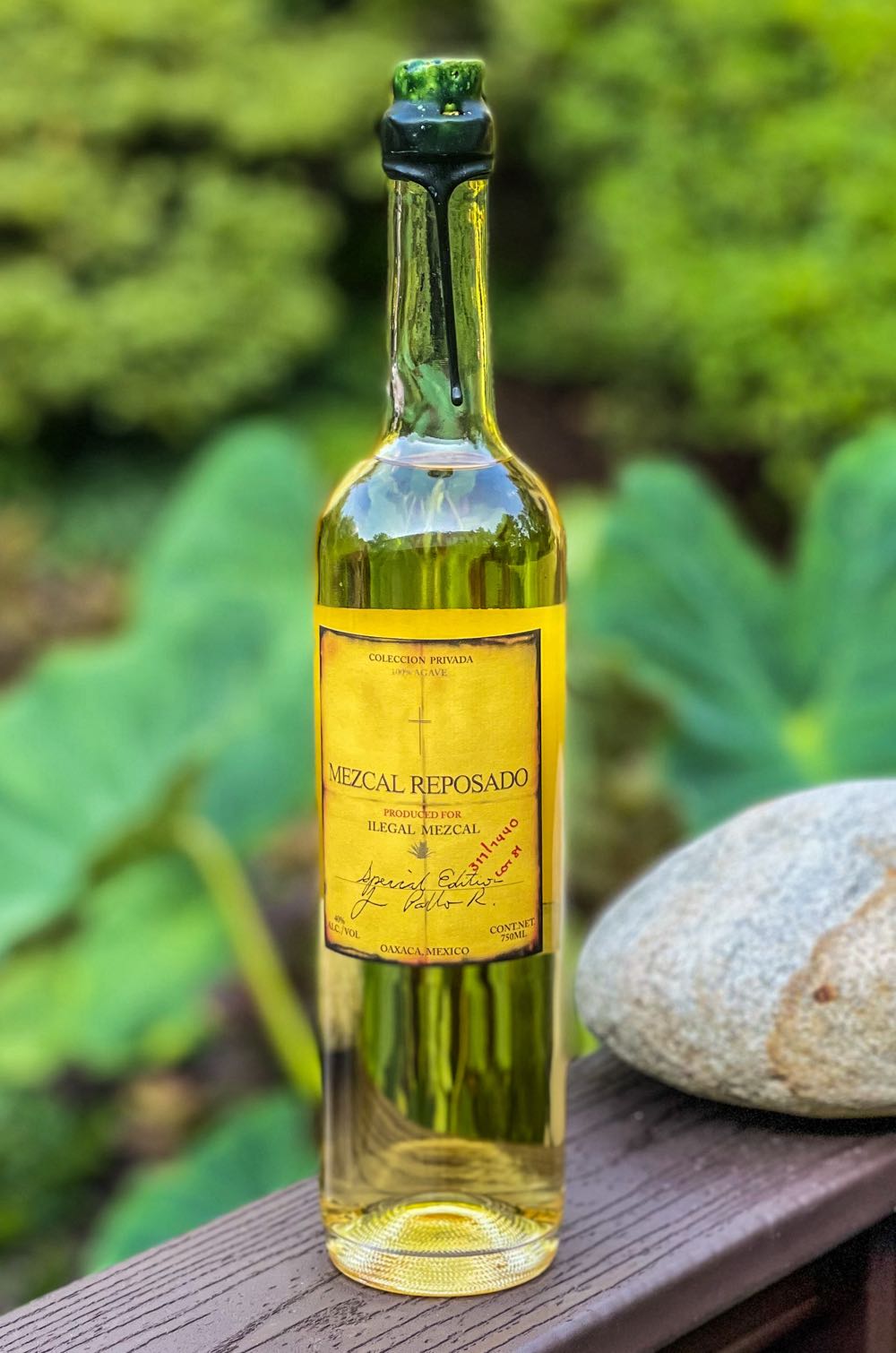 Ilegal Mezcal Reposado - Maestros Del Maguey y Mezcal De Amor, Mex (750 mL) alcohol collectible [Barcode 089744757333] - Main Image 4