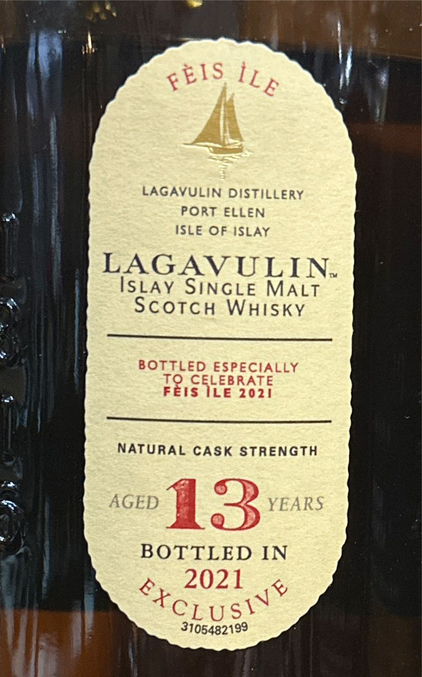 Lagavulin 13 Year Old Feis Ile Whisky - Lagavulin Distillery (700 mL) alcohol collectible [Barcode 5000281066639] - Main Image 2