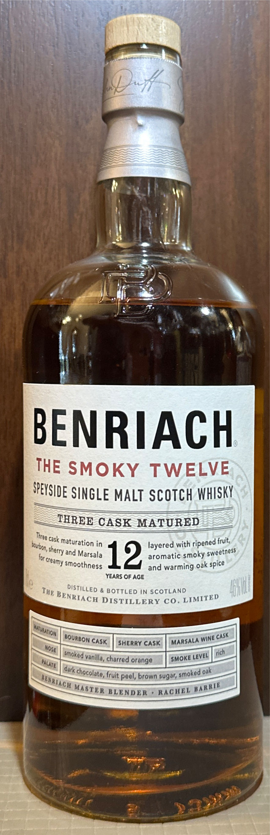 Benriach The Smoky 12 - The Benriach Distillery Co.LTD (750 mL) alcohol collectible [Barcode 5060716140266] - Main Image 4