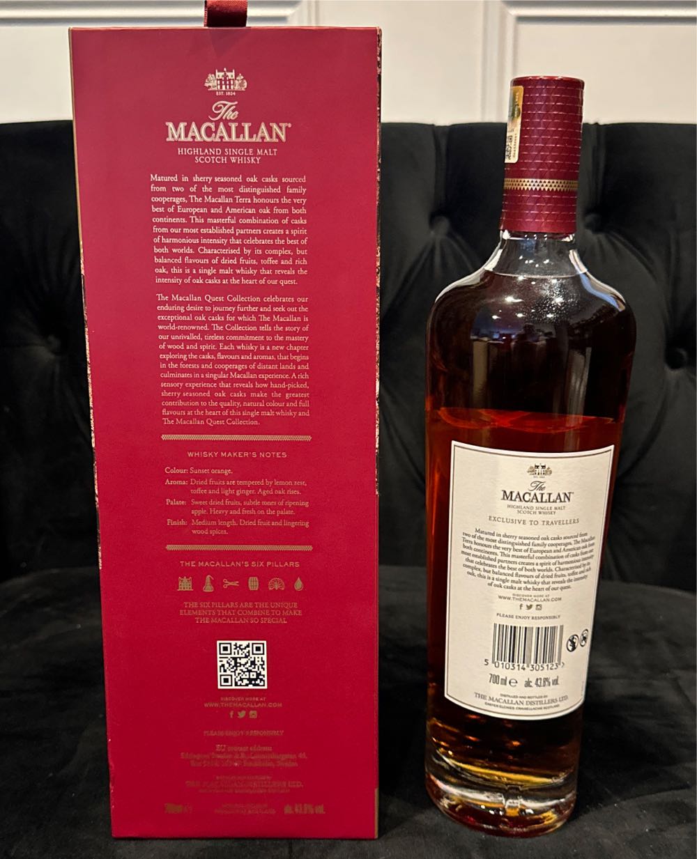 Macallan Terra - The Macallan Distillers (700 mL) alcohol collectible [Barcode 5010314305123] - Main Image 2