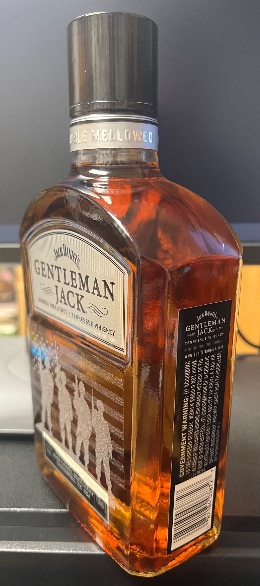 American Solders Gentleman Jack  - Jack Daniel’s Distillery, Lynchburg, TN (750 mL) alcohol collectible [Barcode 082184038727] - Main Image 2