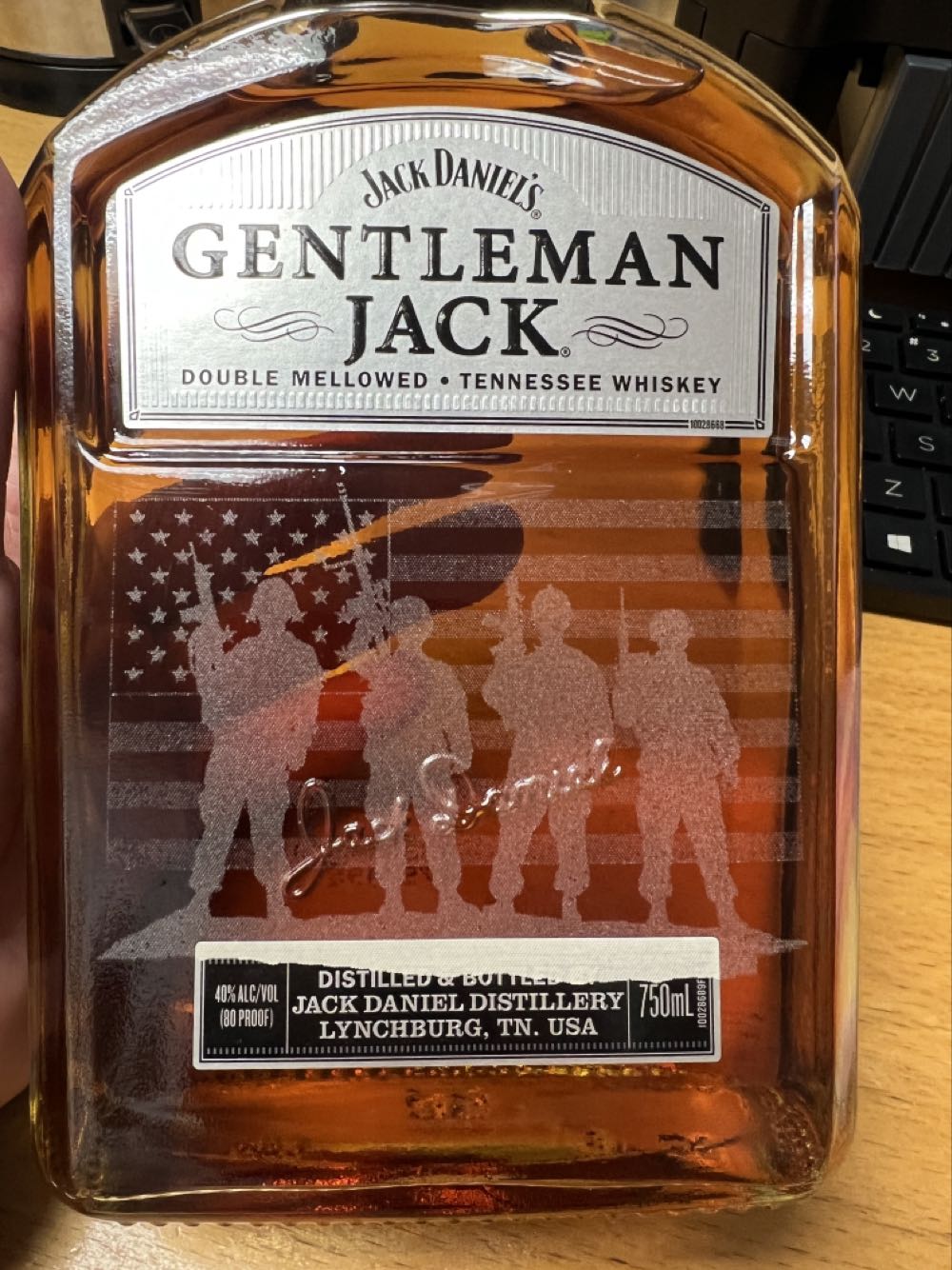 American Solders Gentleman Jack  - Jack Daniel’s Distillery, Lynchburg, TN (750 mL) alcohol collectible [Barcode 082184038727] - Main Image 4