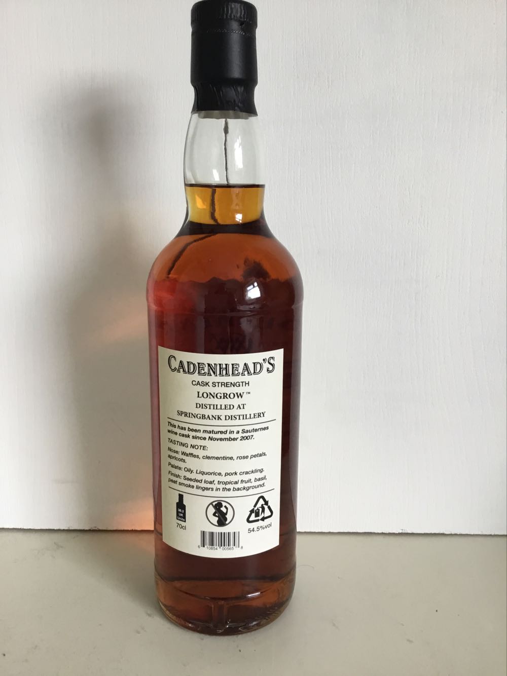 Longrow 14yo Wine Cask Cadenheads - Longrow/Springbank alcohol collectible - Main Image 2