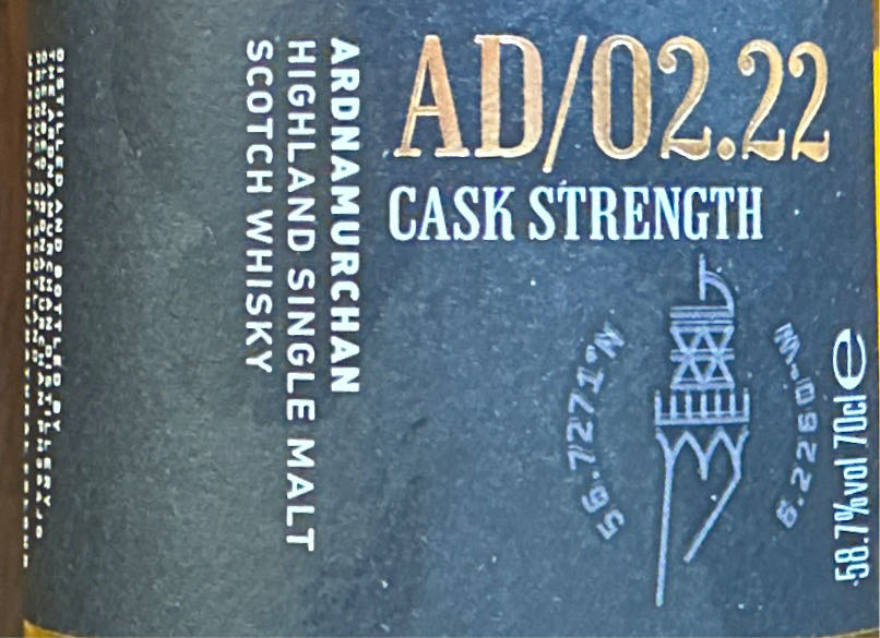 Ardnamurchan Ad 02.22 Cask Strength - Ardamurchan (700 mL) alcohol collectible [Barcode 5060383652215] - Main Image 2