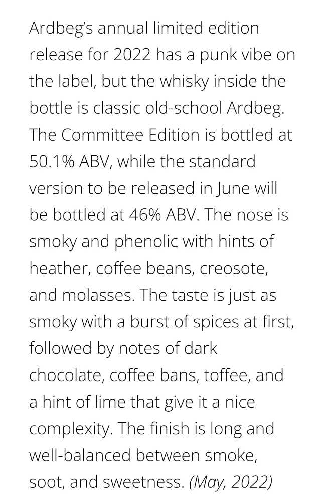 Ardbeg Ardcore CR - Islay (700 mL) alcohol collectible [Barcode 5010494975284] - Main Image 4
