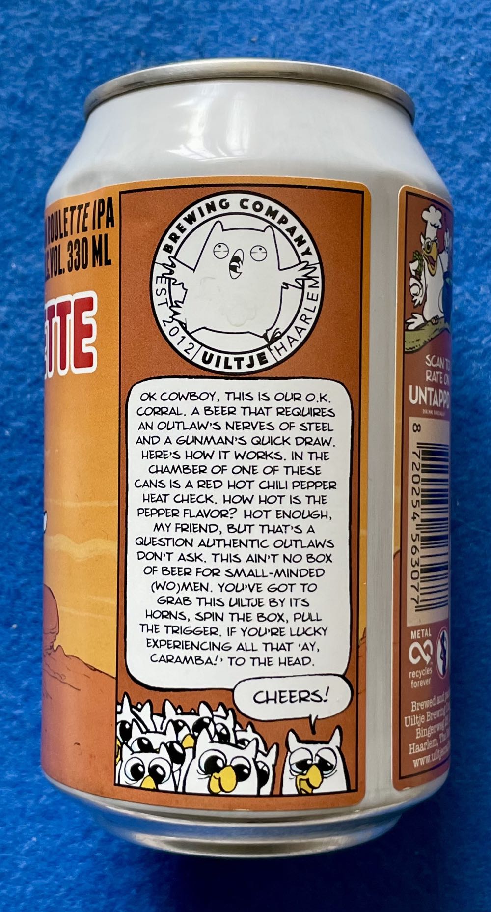 Russian Roulette - Uiltje Brewing Company (330 mL) alcohol collectible [Barcode 8720254563077] - Main Image 3