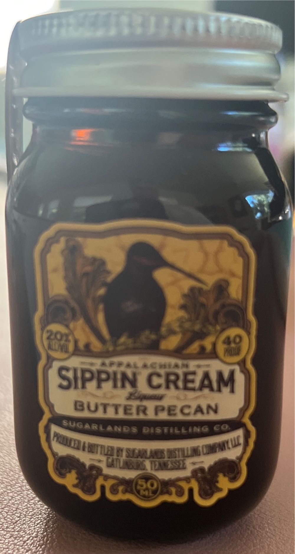 Sugarlands Shine Appalachian Sippin Cream Butter Pecan - Sugarlands Distilling Company (50 mL) alcohol collectible [Barcode 811559020278] - Main Image 2
