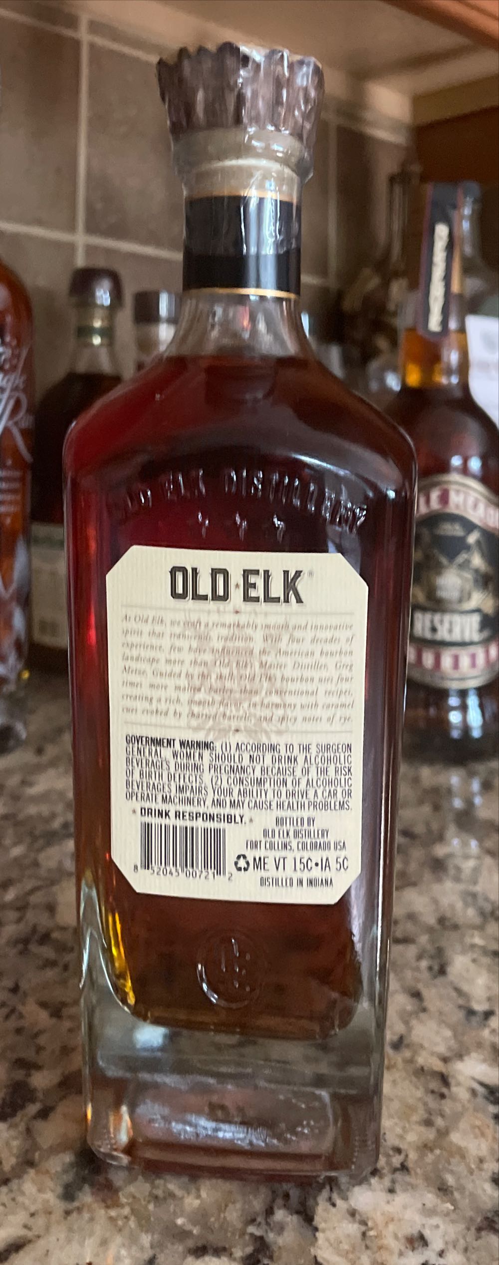 Old Elk “The Stag” Whiskey - Old Elk Distillery (750mL) alcohol collectible [Barcode 852045007212] - Main Image 3